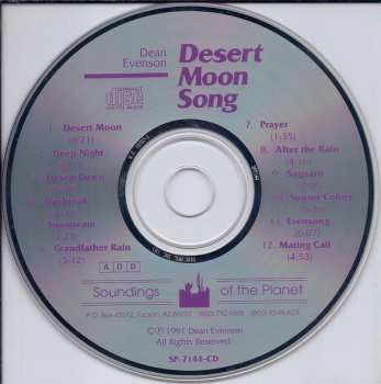 CD Dean Evenson: Desert Moon Song