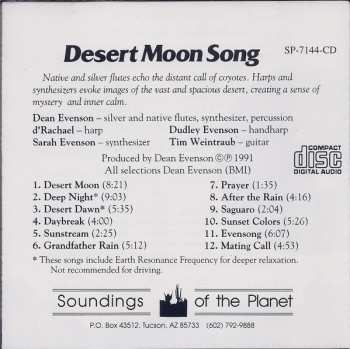 CD Dean Evenson: Desert Moon Song