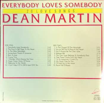 LP Dean Martin: Everybody Loves Somebody (20 Love Songs)
