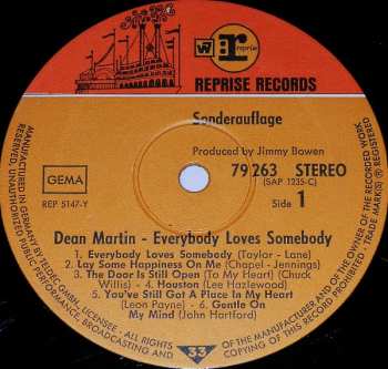 LP Dean Martin: Everybody Loves Somebody