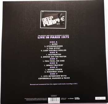 3LP Deep Purple: Paris 1975 LTD | NUM | CLR