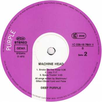 LP Deep Purple: Machine Head