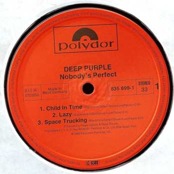2LP Deep Purple: Nobody's Perfect