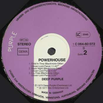 LP Deep Purple: Powerhouse