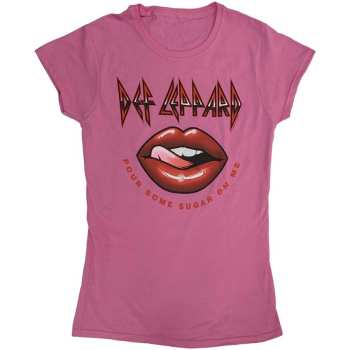 Merch Def Leppard: Femmes T-shirt Pour Some Sugar On Me Lips Tour 2019