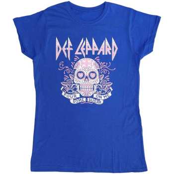 Merch Def Leppard: Femmes T-shirt Pour Some Sugar On Me Skull Tour 2019