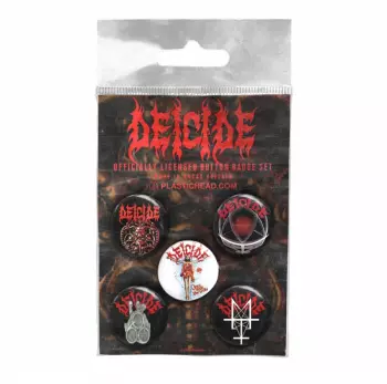 Ensemble de plaques Deicide Button Badge Set
