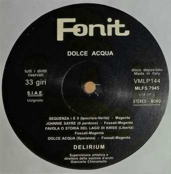 LP Delirium: Dolce Acqua