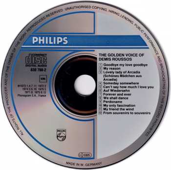 CD Demis Roussos: The Golden Voice Of Demis Roussos