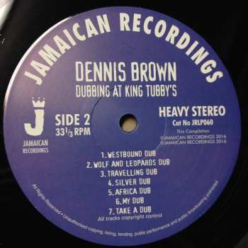 LP Dennis Brown: Dubbing At King Tubby's