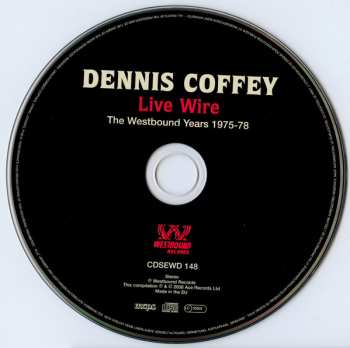 CD Dennis Coffey: Live Wire (The Westbound Years 1975-78)