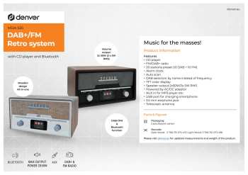 Technique audio Denver MDA-525DW Černá