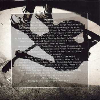 CD Depeche Mode: Songs Of Faith And Devotion Live