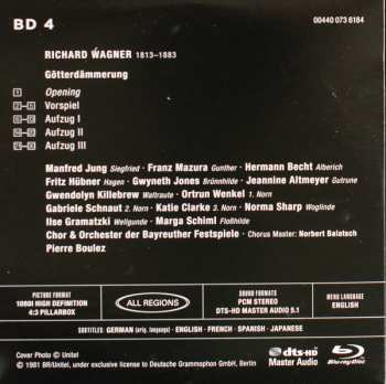 Coffret/5Blu-ray Richard Wagner: Der Ring Des Nibelungen