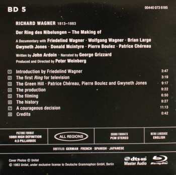Coffret/5Blu-ray Richard Wagner: Der Ring Des Nibelungen
