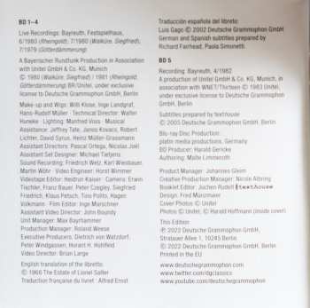 Coffret/5Blu-ray Richard Wagner: Der Ring Des Nibelungen