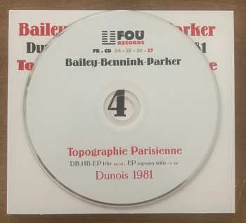 4CD/Coffret Evan Parker: Topographie Parisienne (Dunois, April 2nd, 3d & 4th, 1981)