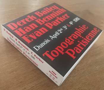4CD/Coffret Evan Parker: Topographie Parisienne (Dunois, April 2nd, 3d & 4th, 1981)