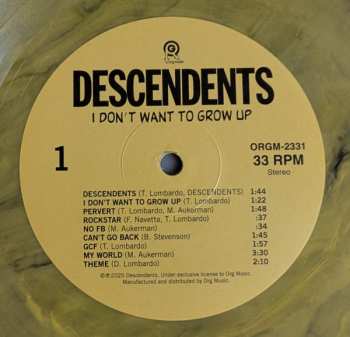 LP Descendents: I Don't Want To Grow Up CLR