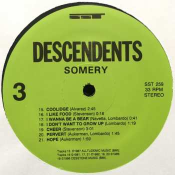 2LP Descendents: Somery