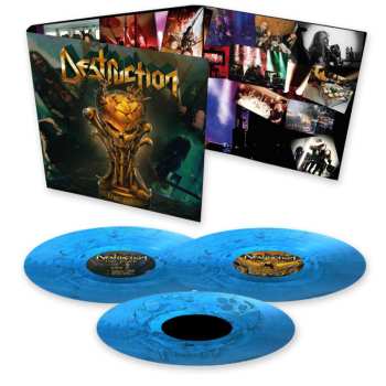 LP Destruction: Live Attack (indie Edition) (blue / Black Marbled Vinyl)