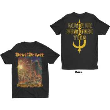 Marchandises DevilDriver: Devildriver Unisex T-shirt: Borrowed (back Print) (small) S