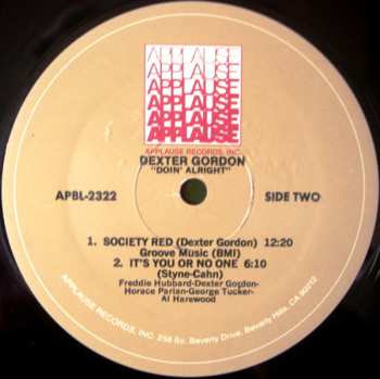 LP Dexter Gordon: Doin' Allright