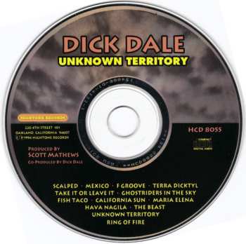 CD Dick Dale: Unknown Territory