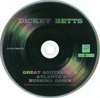 CD Dickey Betts & Great Southern: Great Southern / Atlanta's  Burning Down (The Arista Recordings)