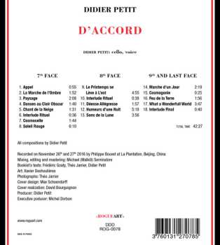CD Didier Petit: D'Accord