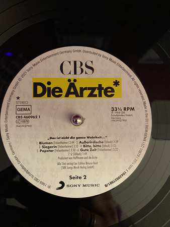 LP Die Ärzte: "Das Ist Nicht Die Ganze Wahrheit..."