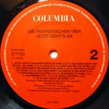 LP Die Fantastischen Vier: Jetzt Geht's Ab