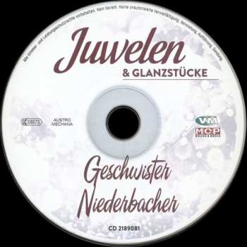 CD Die Geschwister Niederbacher: Juwelen & Glanzstücke