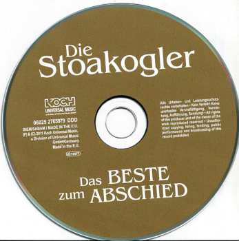 CD Die Stoakogler: Das Beste Zum Abschied
