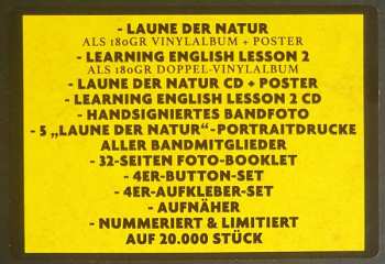3LP/2CD/Coffret Die Toten Hosen: Laune Der Natur / Learning English Lesson 2 DLX | LTD | NUM | DIGI