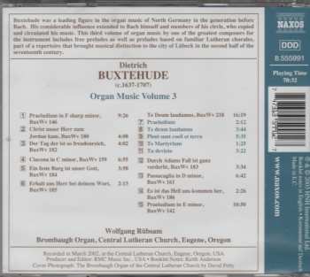CD Dieterich Buxtehude: Organ Music Volume 3