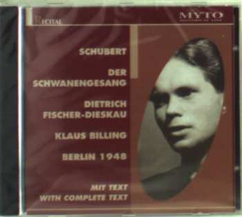 CD Franz Schubert: Schwanengesang / 7 Lieder