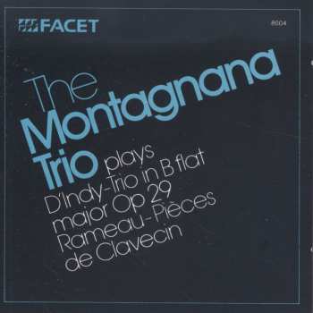 Album D'indy / Montagnana Trio: Trio In B