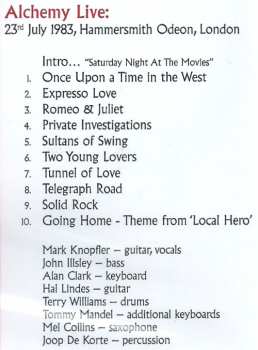 DVD Dire Straits: Alchemy - Dire Straits Live