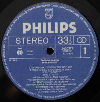 LP Dire Straits: Brothers In Arms
