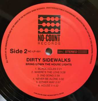 LP Dirty Sidewalks: Bring Down The House Lights