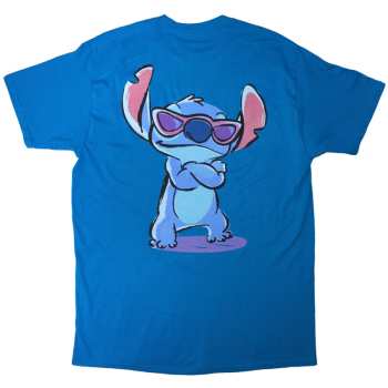 Marchandises Disney: Disney Unisex T-shirt: Stitch Ohana (blue) (back Print) (small) S