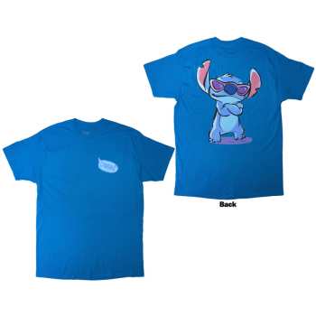 Marchandises Disney: Disney Unisex T-shirt: Stitch Ohana (blue) (back Print) (small) S