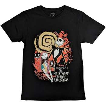 Marchandises Disney: Disney Unisex T-shirt: The Nightmare Before Christmas Ghosts (embellished) (medium) M