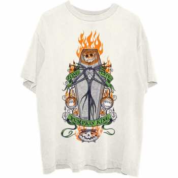 Merch Disney: T-shirt The Nightmare Before Christmas Orange Flames Pumpkin King