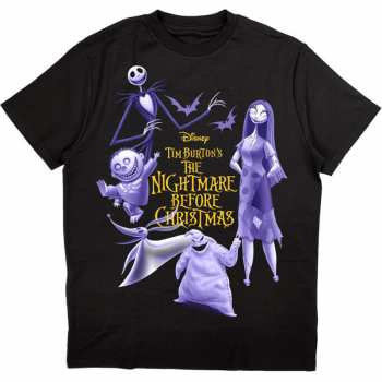 Merch Disney: T-shirt The Nightmare Before Christmas Purple Characters 