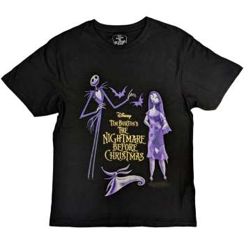 Marchandises Disney: Disney Unisex T-shirt: The Nightmare Before Christmas Purple Characters (embellished) (small) S