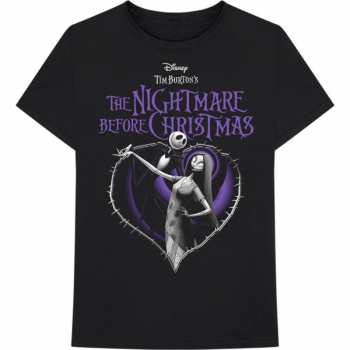 Merch Disney: T-shirt The Nightmare Before Christmas Purple Heart 