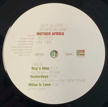 LP The Dizzy Gillespie Reunion Big Band: Mother Africa - Recorded Live 1968