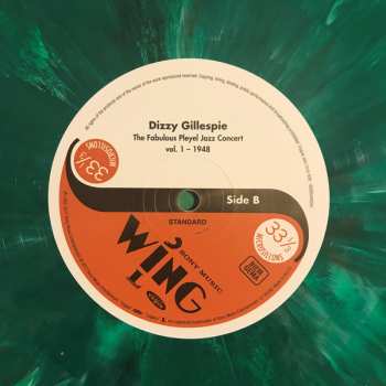 LP Dizzy Gillespie: The Fabulous Pleyel Jazz Concert vol. 1 - 1948 CLR